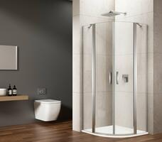 Sprchový kout čtvrtkruhový 90 cm chrom/transparent – Gelco Loro GN5590 | Více - 