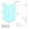 Sprchové dveře 90 cm chrom/transparent – Gelco Loro GN4790