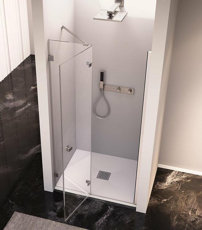 FORTIS EDGE sprchové dveře do niky 800mm, čiré sklo, levé