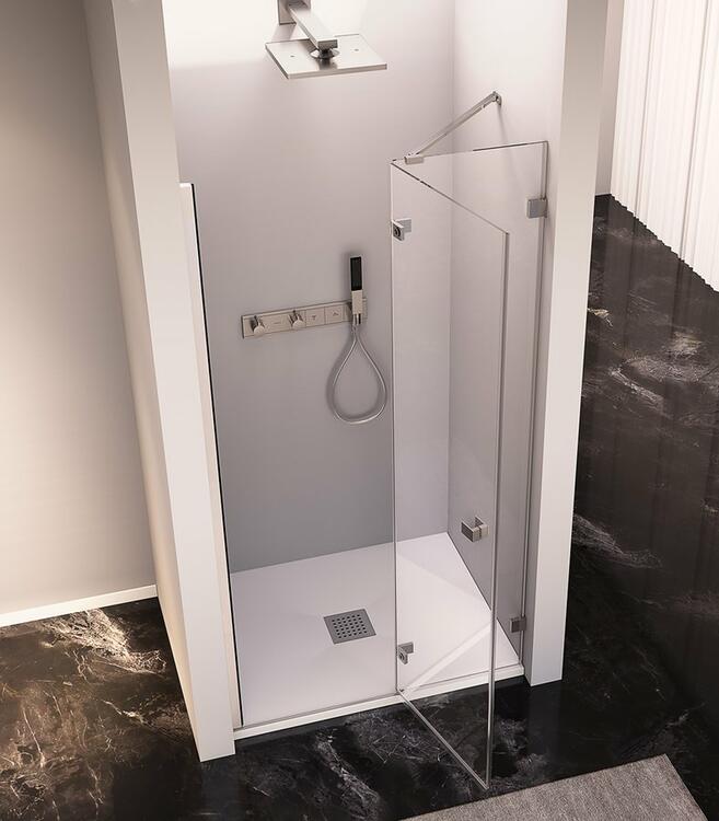 FORTIS EDGE sprchové dveře do niky 800mm, čiré sklo, pravé