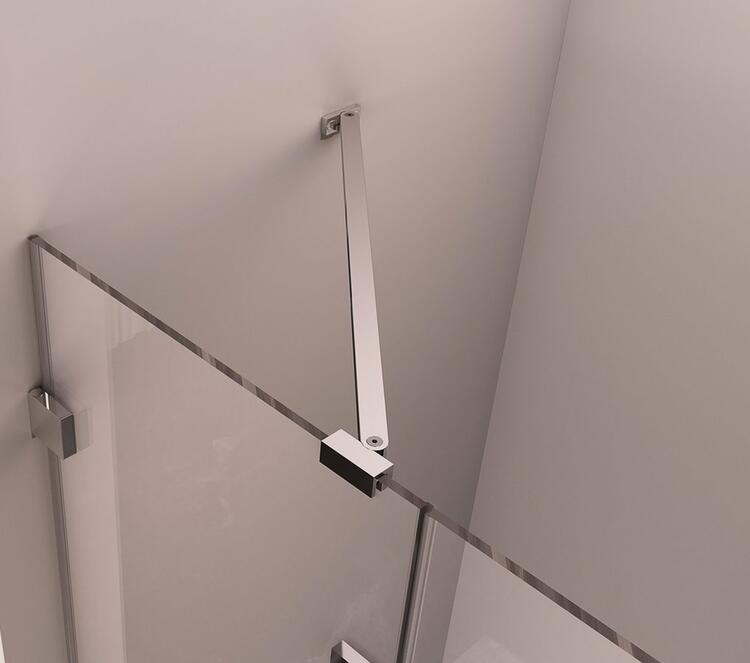 FORTIS EDGE sprchové dveře do niky 900mm, čiré sklo, pravé