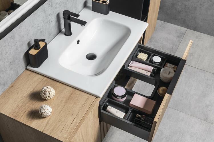 Umyvadlová skříňka 69,8×52×46 cm bílá lesk – Sapho CIRASA CR701-4343S