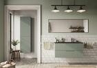 Skříňka s dvířkami 50×172×32 cm L/P verde strip – Sapho Espace ESC450-4444S