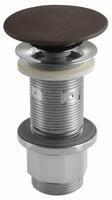Umyvadlová výpust 5/4“, click-clack, betonová zátka, 10-80mm, tmavě hnědá | Více - 
