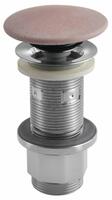 Umyvadlová výpust 5/4“, click-clack, betonová zátka, 10-80mm, růžová | Více - 