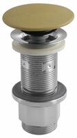 Umyvadlová výpust 5/4“, click-clack, betonová zátka, 10-80mm, žlutá | Více - 