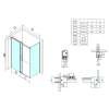 Sprchová stěna 100 cm chrom/transparent – Gelco Fondura GF5001