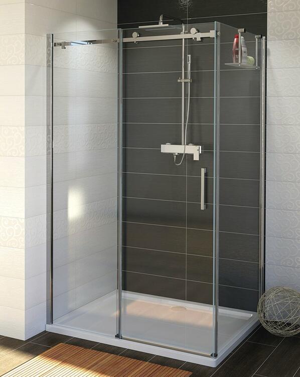 Sprchová stěna 100 cm chrom/transparent – Gelco Dragon GD7210