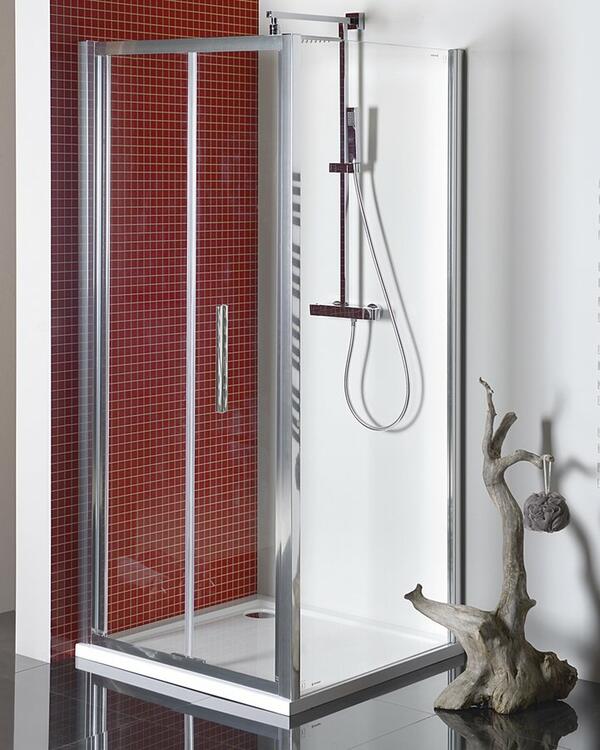 Sprchová stěna 100 cm chrom/transparent – Polysan Lucis line DL3515