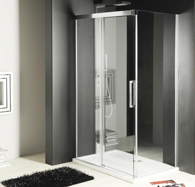Sprchová stěna 90 cm chrom/transparent – Gelco Fondura GF5090