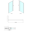 Sprchová stěna 100 cm chrom/transparent – Polysan Easy EL3415