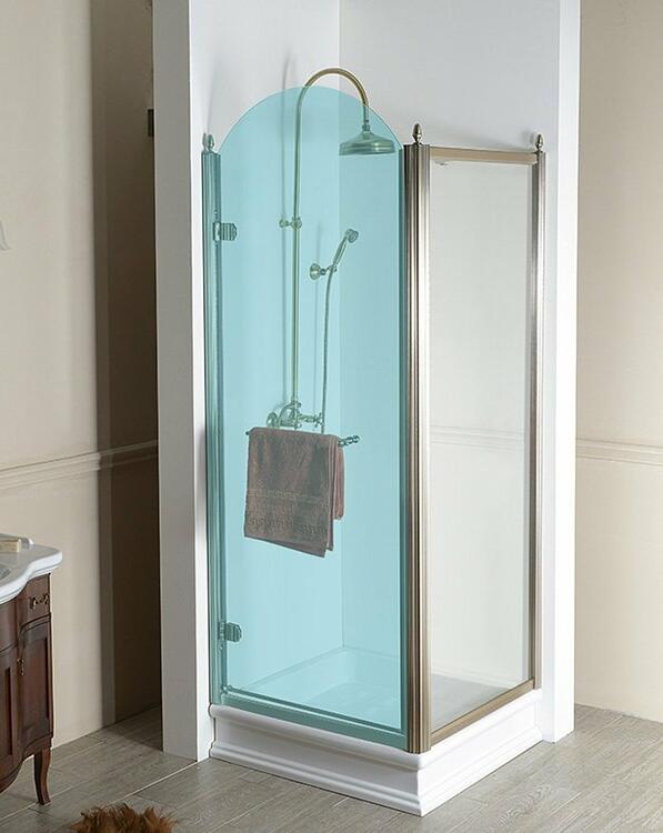 Sprchová stěna 100 cm bronz/transparent – Gelco Antique GQ5610C