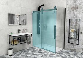 Sprchová stěna 90 cm černá mat/transparent – Gelco Volcano black GV3490 | Více -
