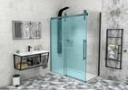 Sprchová stěna 100 cm černá mat/transparent – Gelco Volcano black GV3410