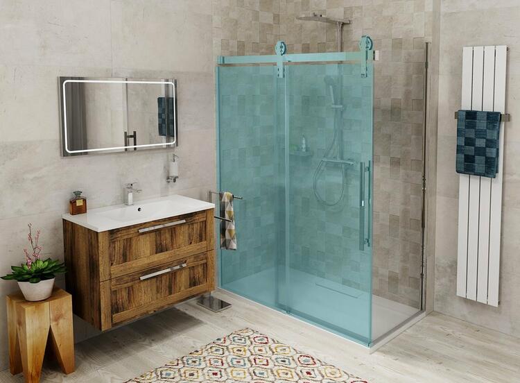 Sprchová stěna 90 cm chrom/transparent – Gelco Volcano GV3090