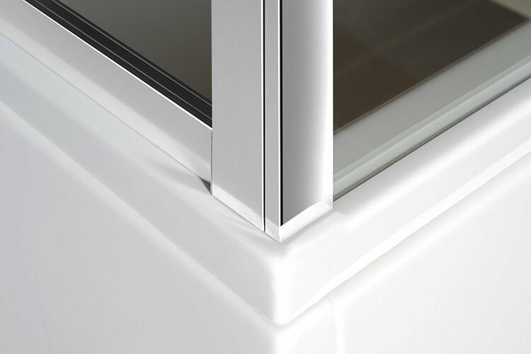 Sprchová stěna 90 cm chrom/transparent – Polysan Deep MD3316