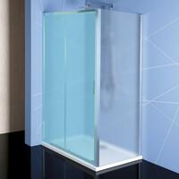 Sprchová stěna 90 cm chrom/sklo brick – Polysan Easy EL3338 | Více -