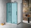 Sprchová stěna 100 cm černá/transparent – Polysan Altis black AL6112B