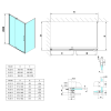 Sprchová stěna 80 cm chrom/transparent – Polysan Rolls RL3215