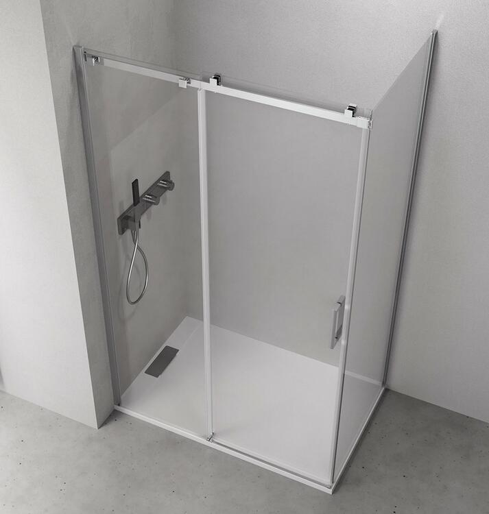 Sprchová stěna 100 cm chrom/transparent – Polysan Thron TL3010