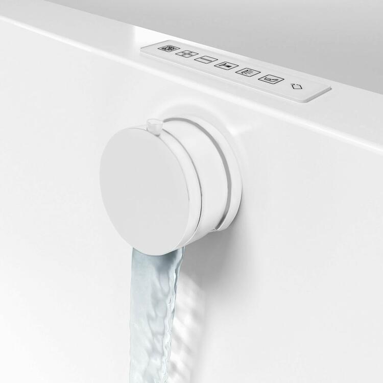 Vanová souprava s napouštěním, bovden, délka 575mm, zátka 72mm, bílá