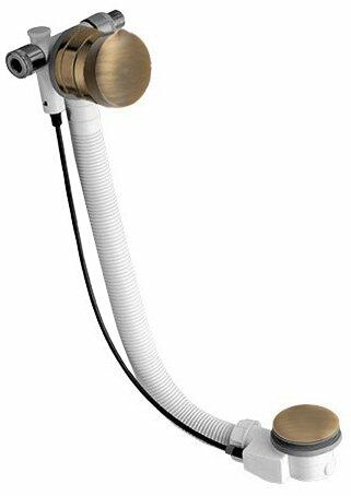 Vanová souprava s napouštěním, bovden, délka 575mm, zátka 72mm, bronz