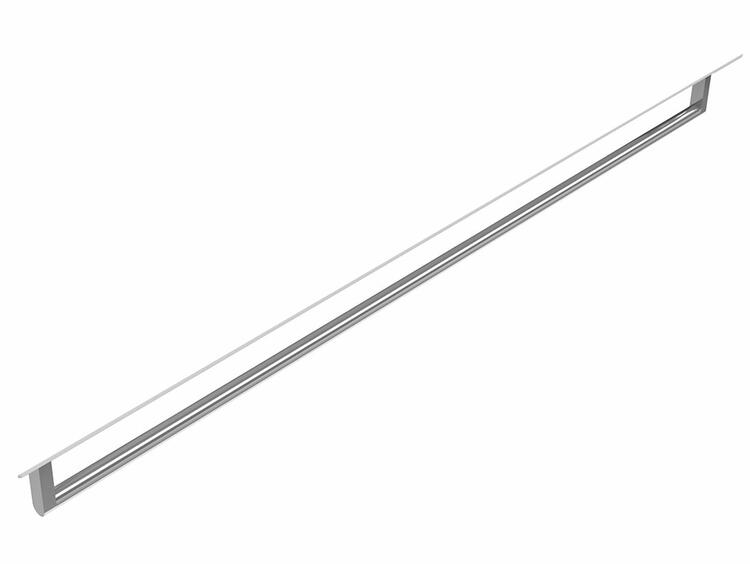 NORM čelní držák ručníků 125cm, chrom