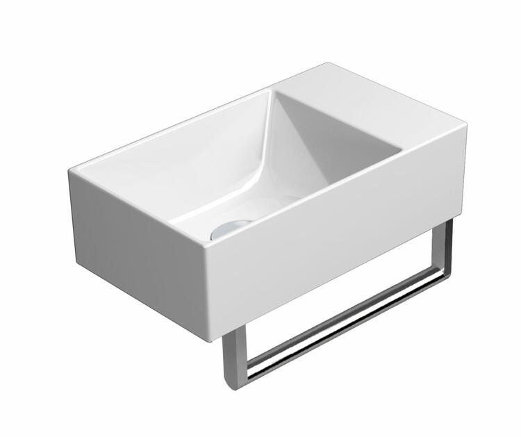 KUBE X držák ručníků 40cm, pro umyvadlo 9484, chrom