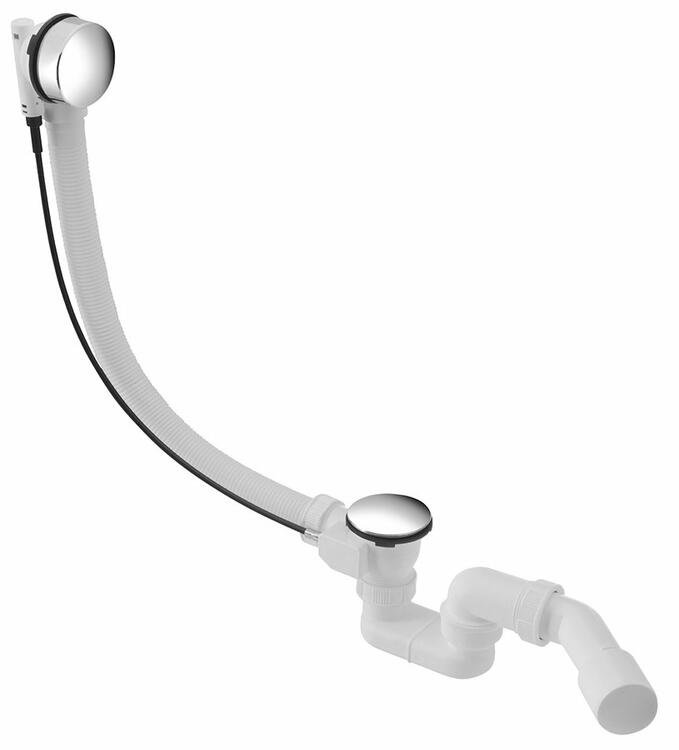 Vanová souprava, L-615mm, DN40/50, ABS/chrom