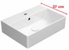 Keramické umyvadlo 50×37 cm bílá – GSI KUBE X 94479111