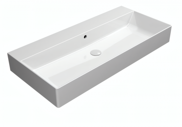 Keramické umyvadlo 100×47 cm bílá – GSI KUBE X 94239011