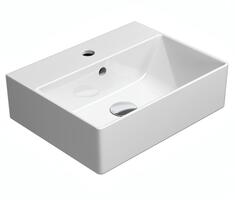 Keramické umyvadlo 45×35 cm bílá – GSI KUBE X COLOR 94859109 | Více - 