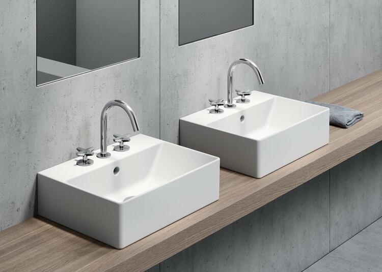 Keramické umyvadlo 45×35 cm bílá – GSI KUBE X COLOR 94859109