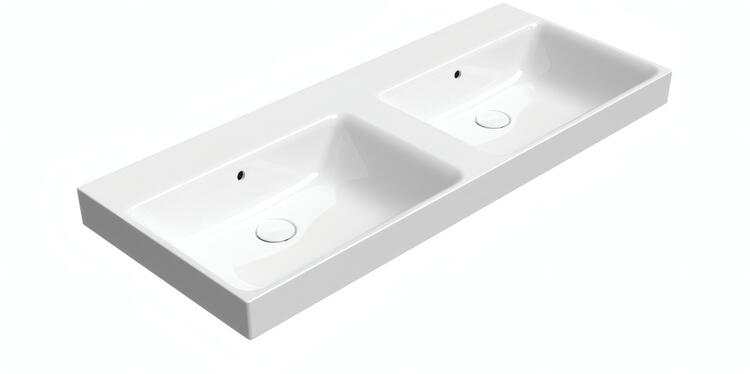 Keramické dvojumyvadlo 120×50 cm bílá – GSI NUBES 96259011
