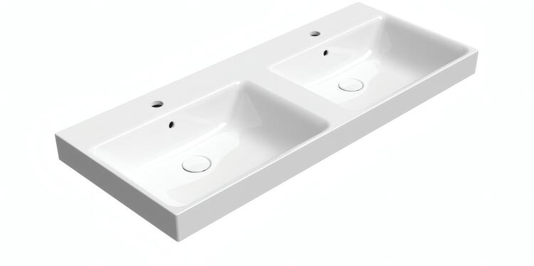 Keramické dvojumyvadlo 120×50 cm bílá – GSI NUBES 96259111