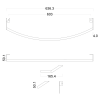 Čelní držák ručníků 82 cm chrom – GSI Pura PAPR82