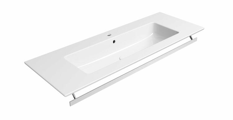 Čelní držák ručníků 122 cm chrom – GSI Pura PAPRD122
