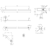 Čelní držák ručníků 122 cm chrom – GSI Pura PAPRD122