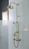 SASSARI sprchový sloup s termostatickou baterií, mýdlenka, 1200mm, bronz