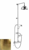 VIENNA sprchový sloup s pákovou baterií, mýdlenka, 1267mm, bronz | Více - 