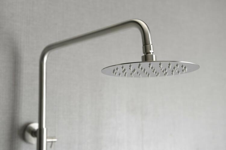MINIMAL vanový sloup s pákovou baterií a napouštěním, nerez