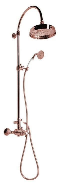 Sprchový sloup s termostatickou baterií růžové zlato – Sapho ANTEA SET047