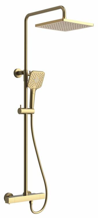 Sprchový sloup s termostatickou baterií zlato – Sapho SZ139GB