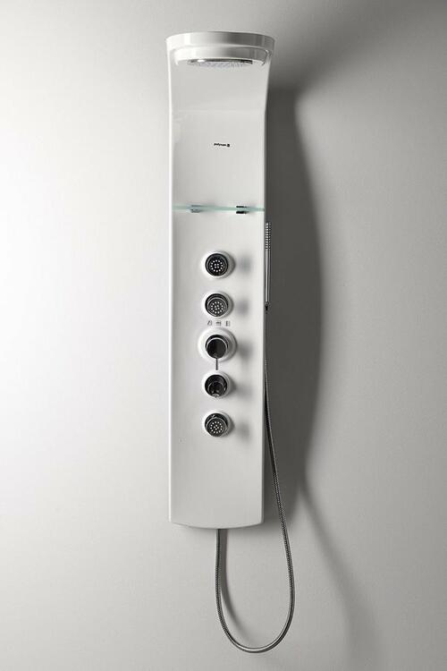 LUK termostatický sprchový panel nástěnný 250x1300mm, bílá