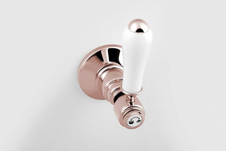 Sprchová podomítková baterie se 2 výstupy růžové zlato – Sapho ANTEA SET305-107