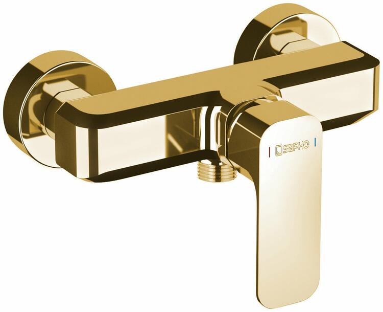 Sprchová nástěnná páková baterie zlato – Sapho SPY PY11/17