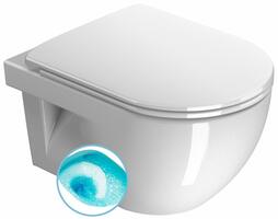 Závěsná WC mísa swirlflush bílá – GSI City pro 911611 | Více -