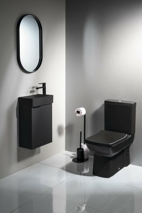 LARA WC kombi, spodní/zadní odpad, černá mat