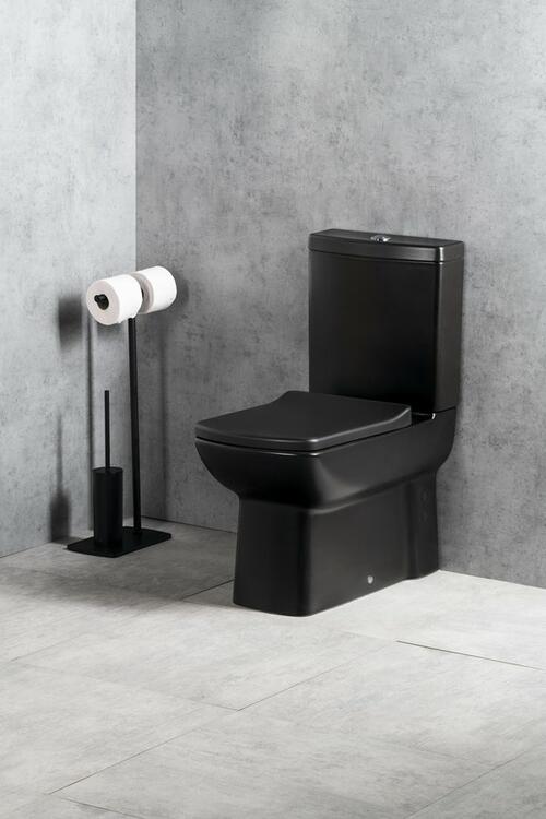 LARA WC kombi, spodní/zadní odpad, černá mat
