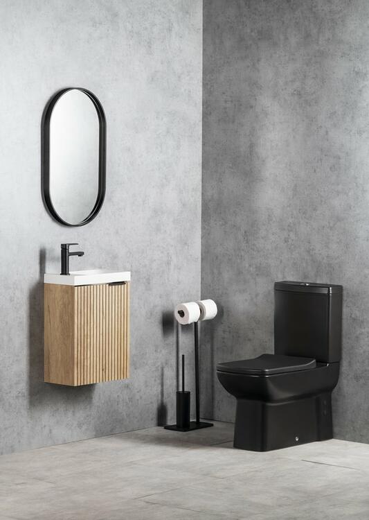 LARA WC kombi, spodní/zadní odpad, černá mat